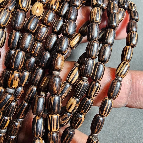 Silpada Retired Palm Wood & Sterling Silver Bead Multi Strand Statement Necklace - Picture 5 of 7